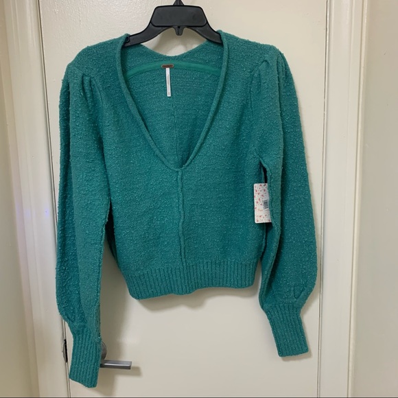 Free People Reverie V-Neck Sweater, Free People Sweater - Picture 6 of 14